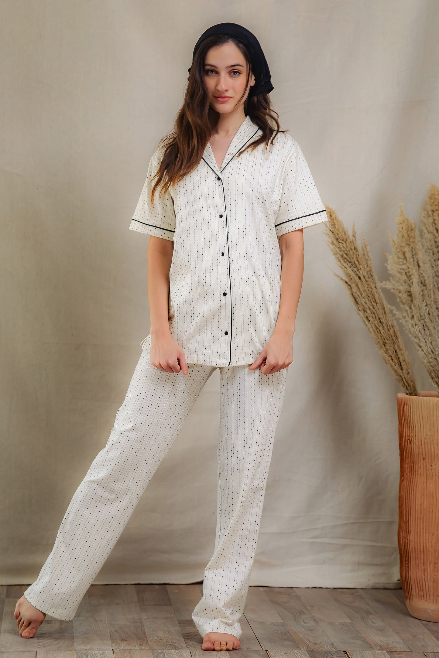 Dotted Lines Pajama Set