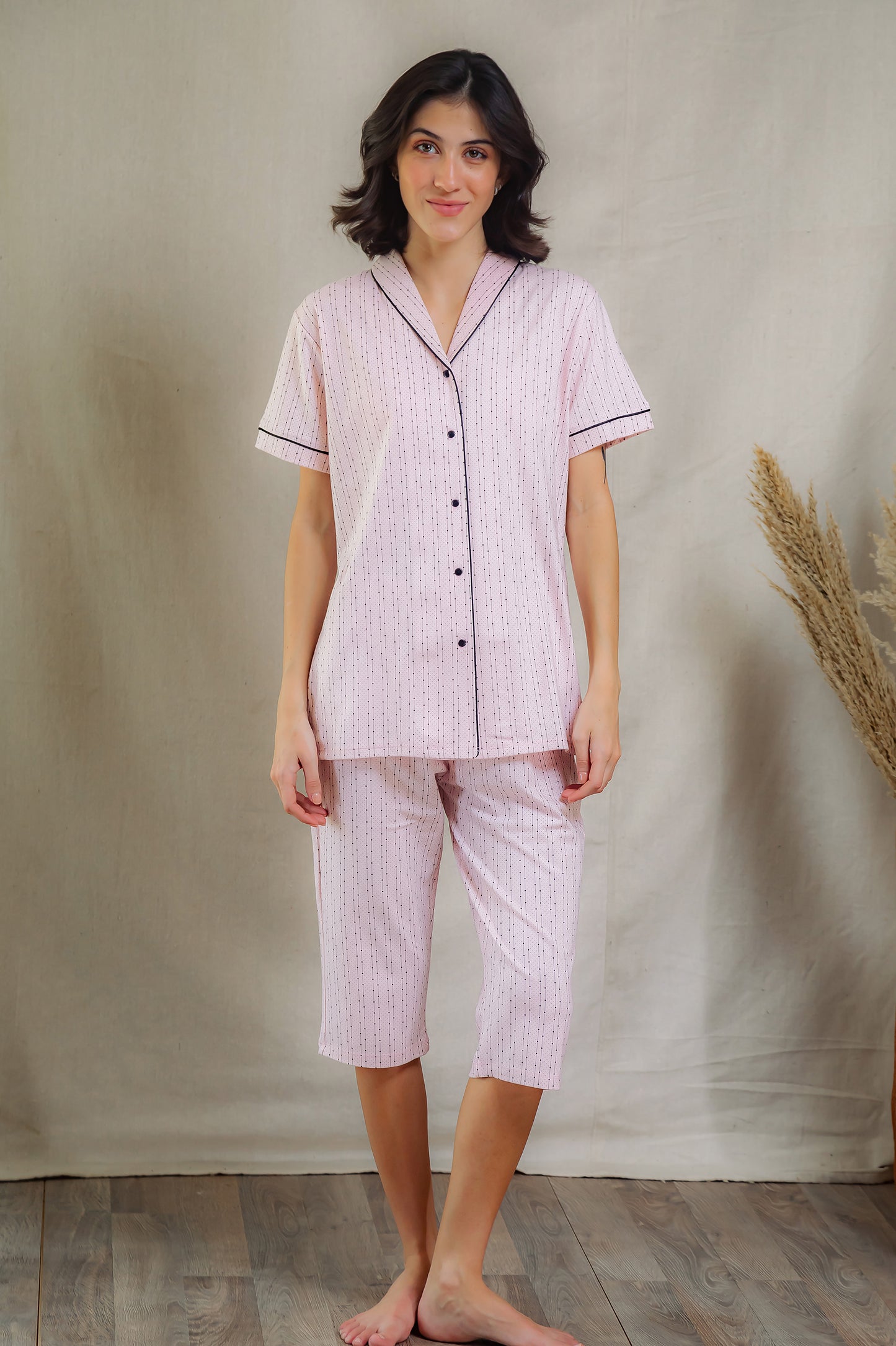 Striped Dotted Bermuda
