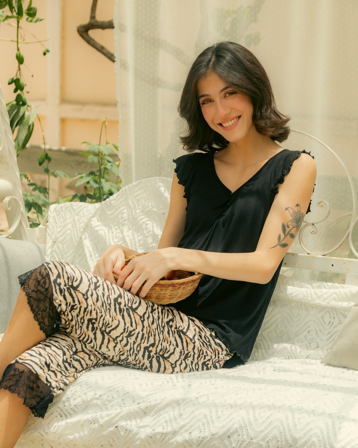 Tiger Capri Pants Pajama