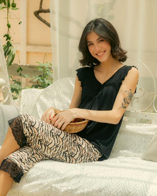 Tiger Capri Pants Pajama