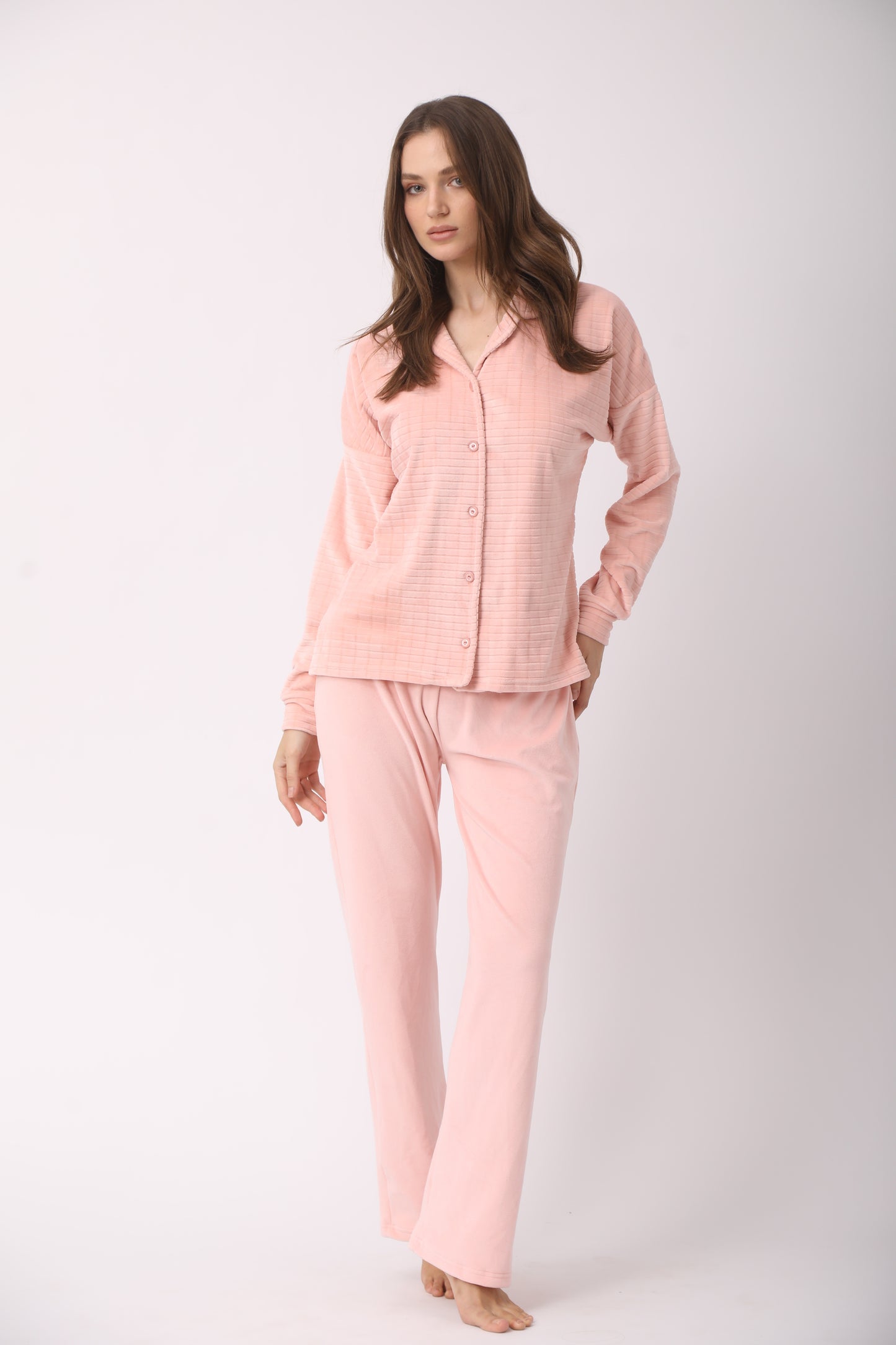 Squared Buttoned Pajamas