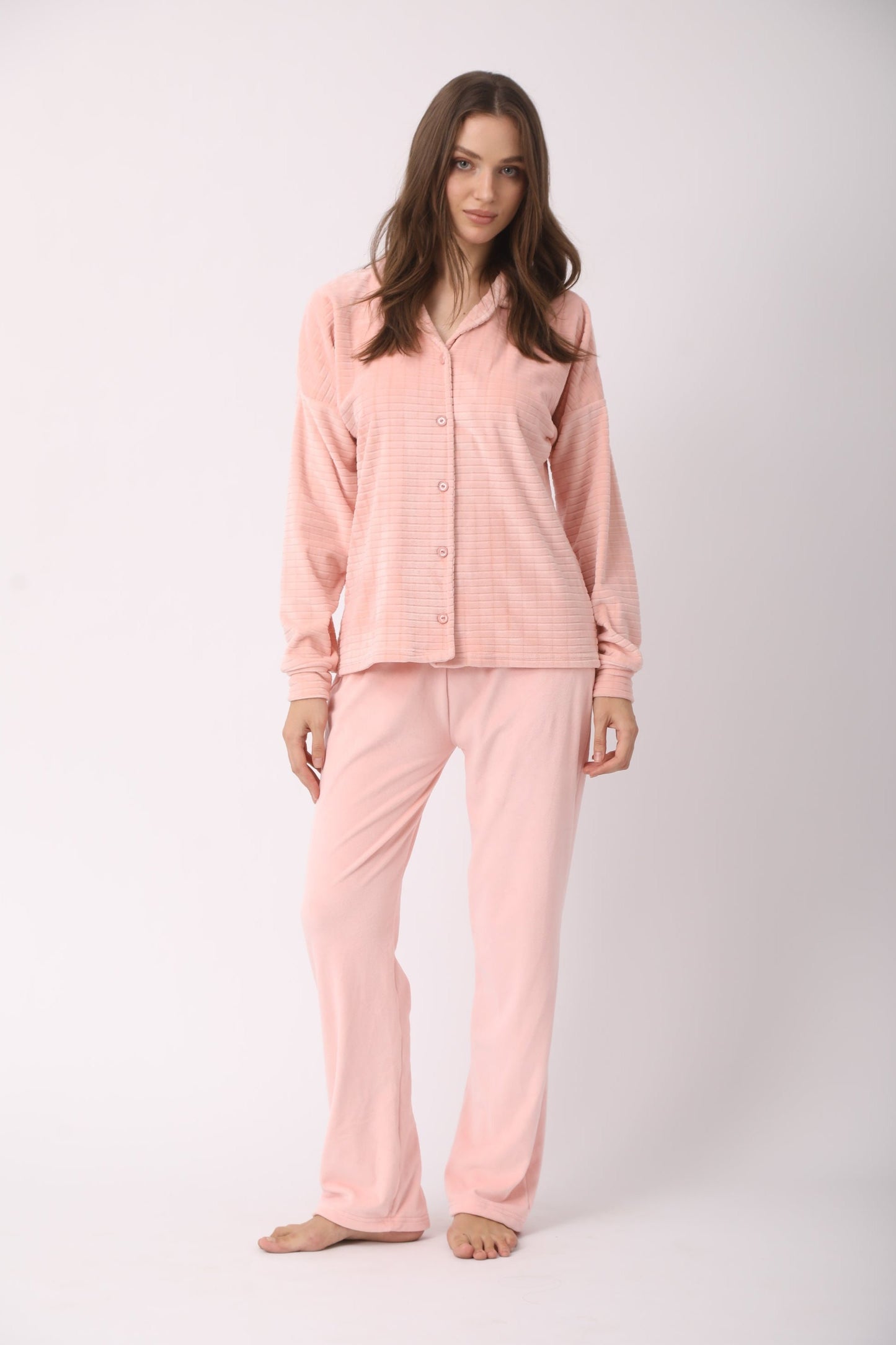 Squared Buttoned Pajamas