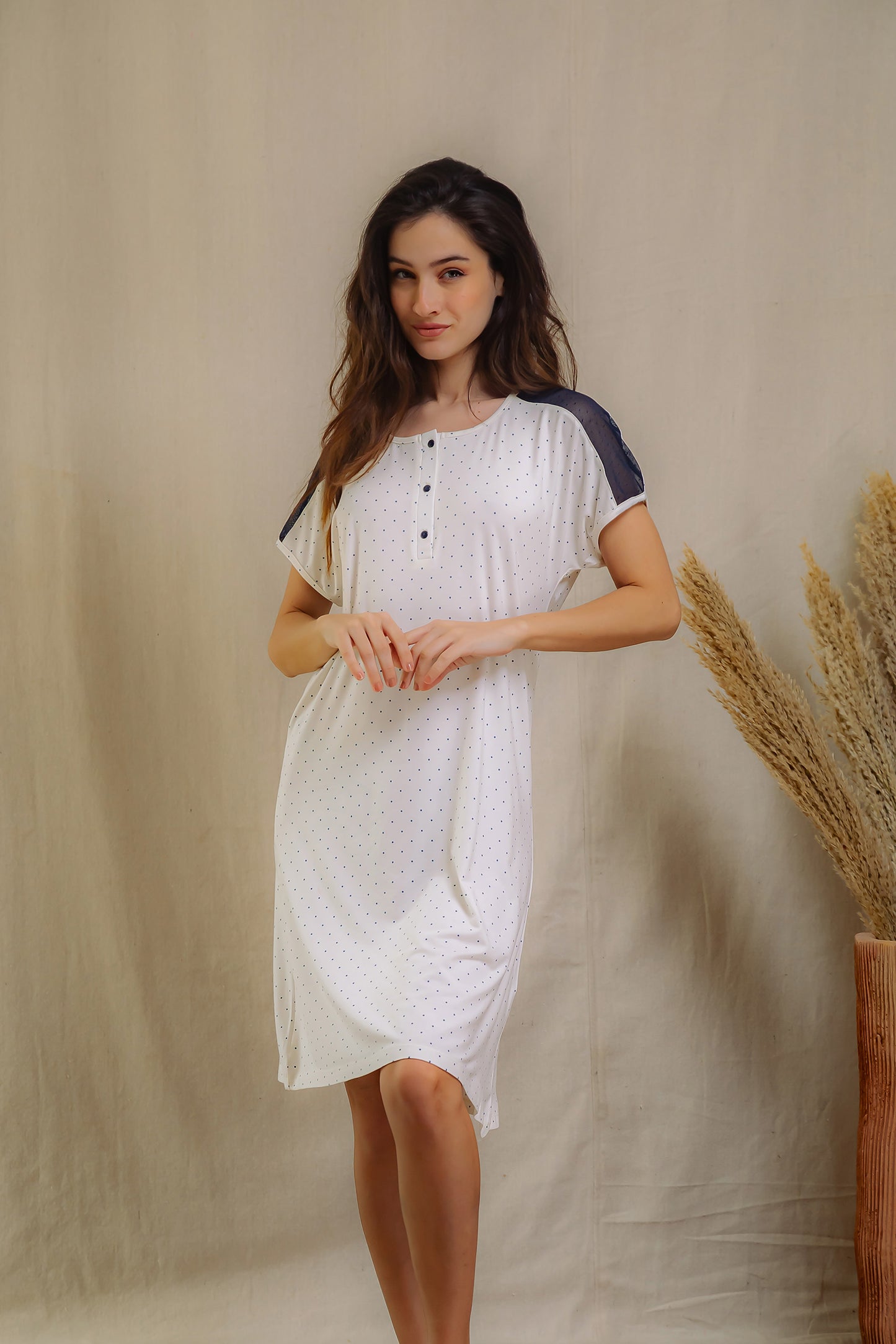 Midnight Dot Nightshirt