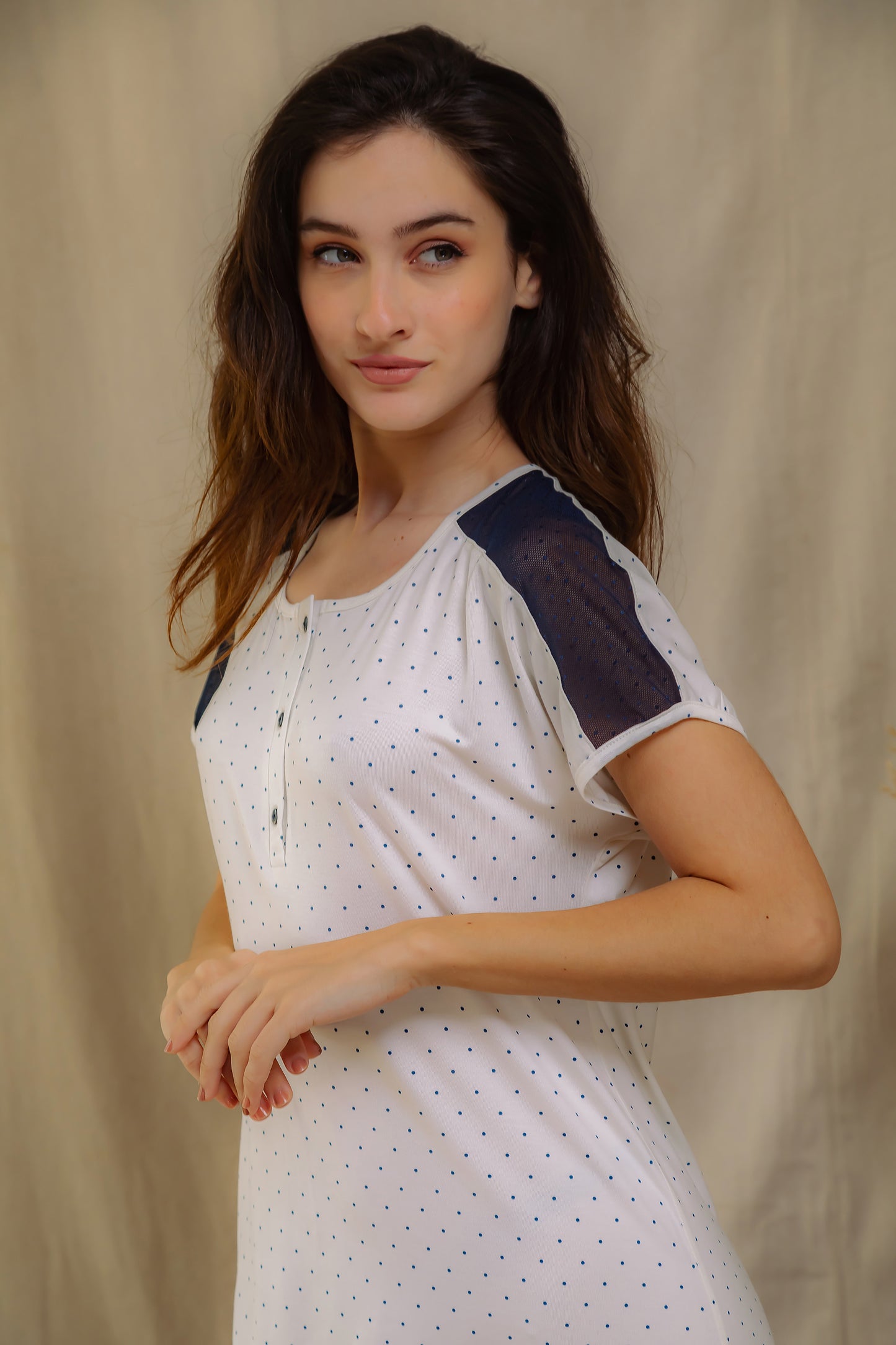 Midnight Dot Nightshirt