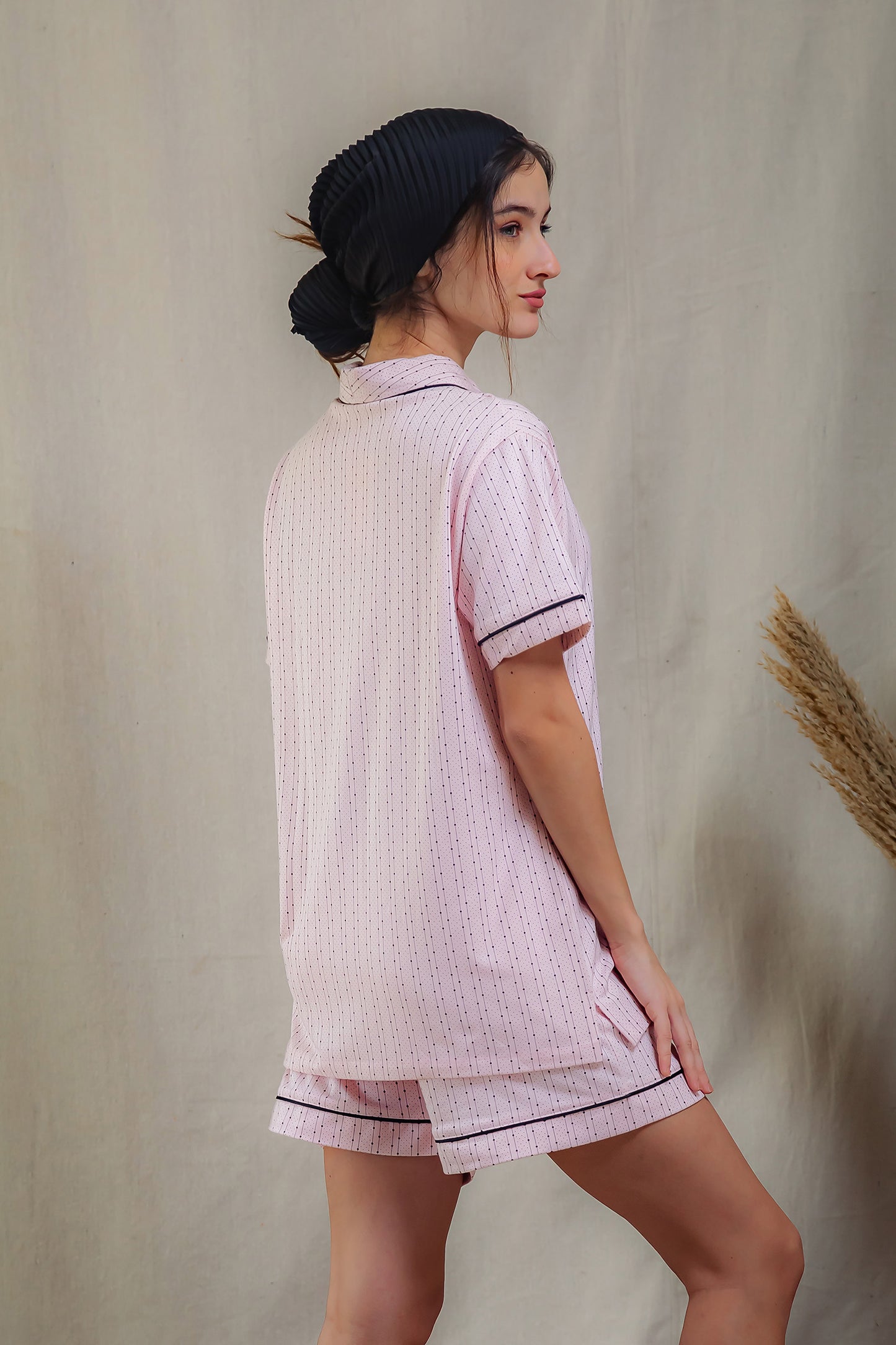 Striped Dotted Pajama Short