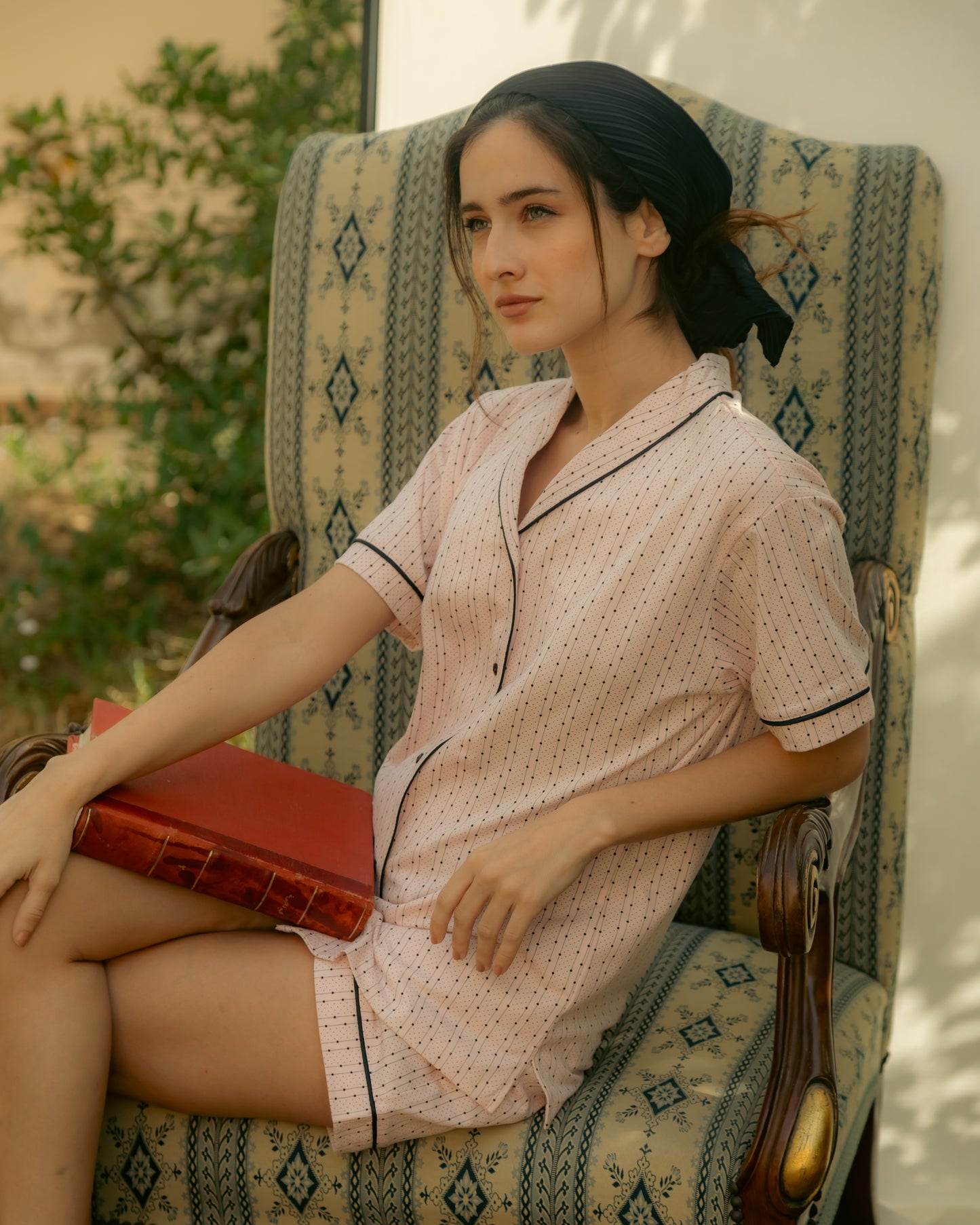 Striped Dotted Pajama Short