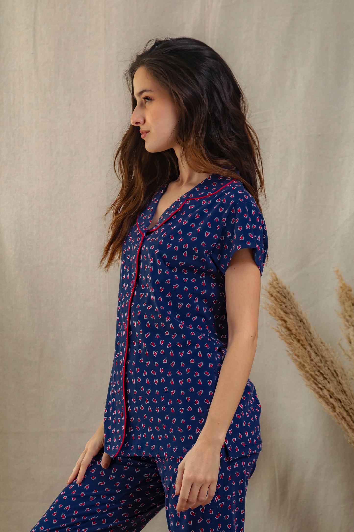 Midnight Hearts Pajama Set