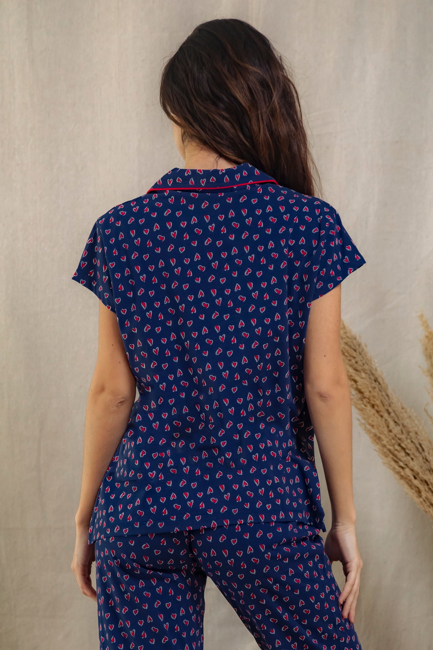 Midnight Hearts Pajama Set