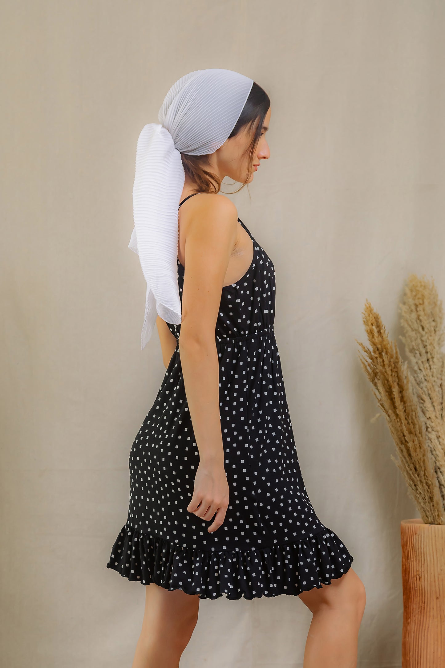 Polka Dot Ruffle Nightdress