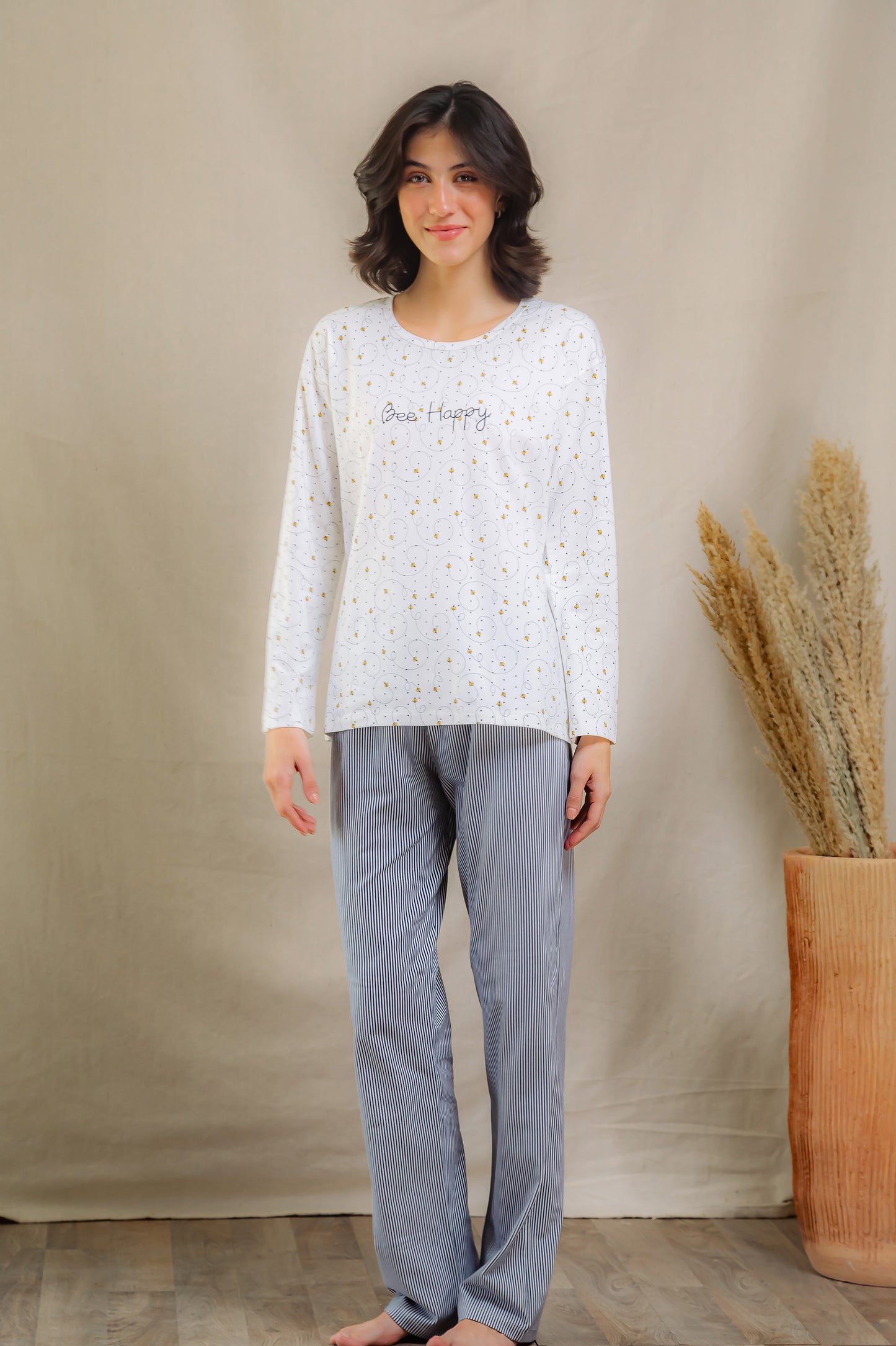 Bee Happy Long Sleeve Set