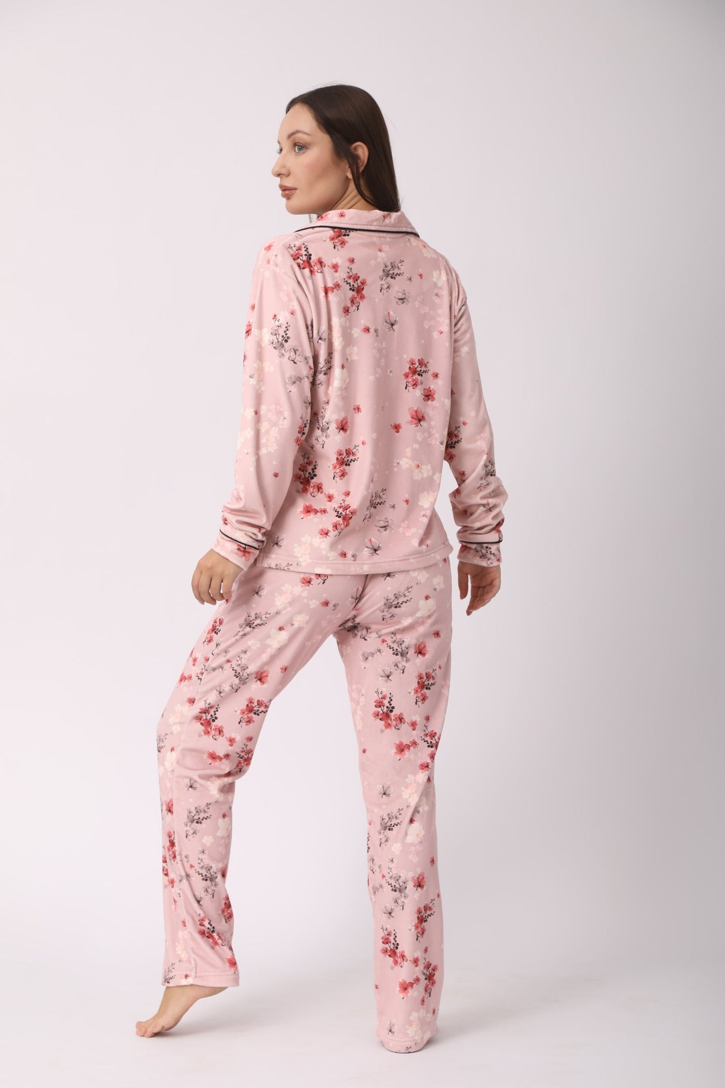 Pink Floral Pajamas