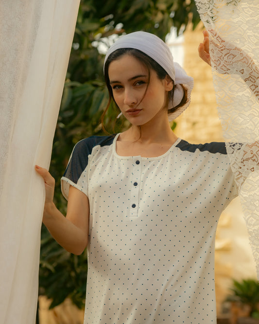Midnight Dot Nightshirt