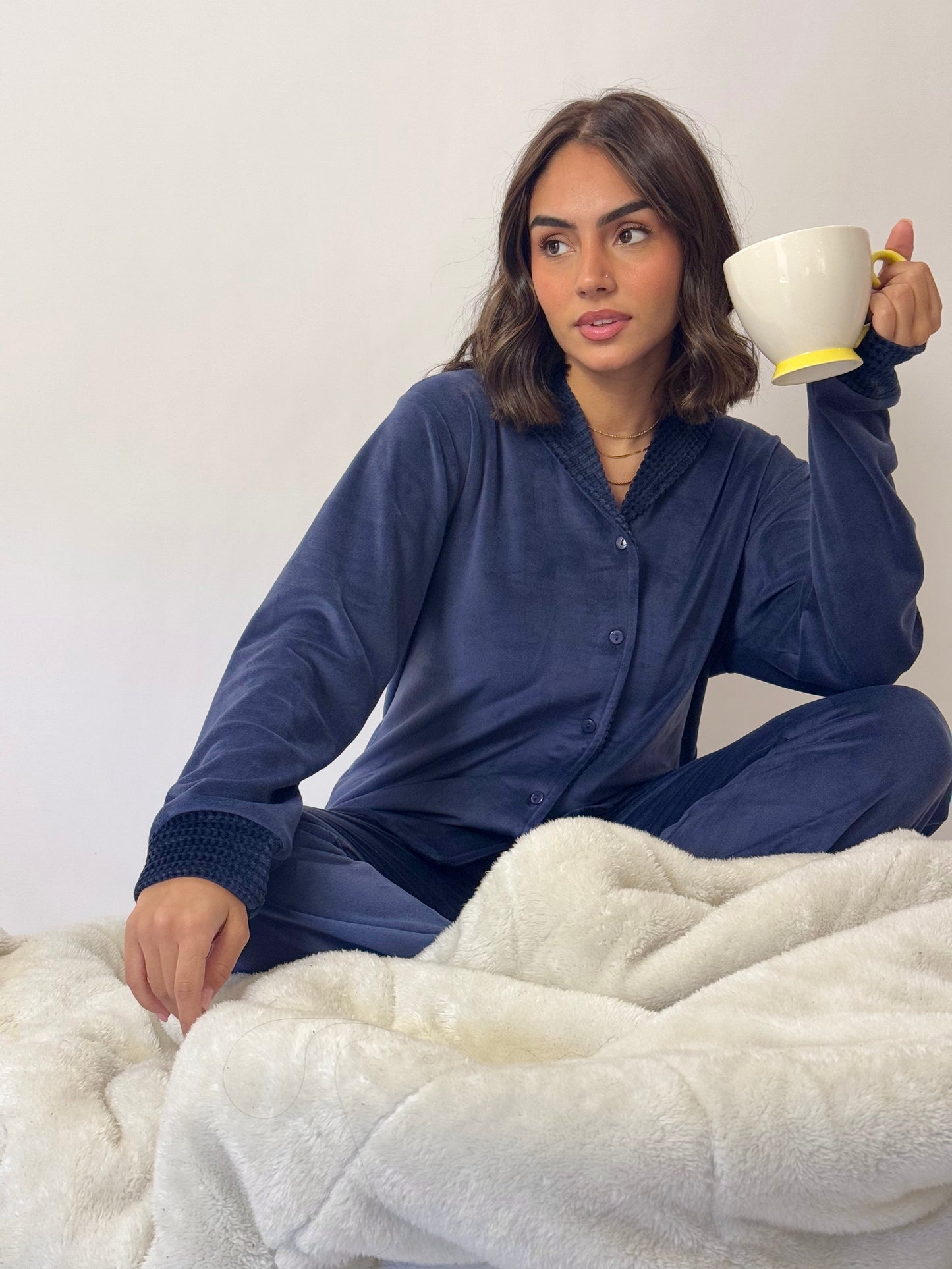 Textured Lining Pajamas